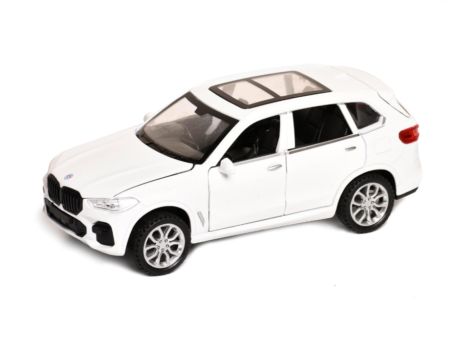 1:28 BMW X5 SUV Simulation Diecast Metal Alloy Model Car Sound Light Pull Back Collection Toy